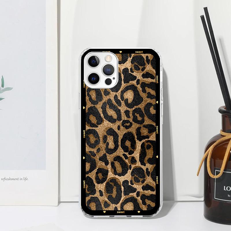 Animal Leopard Print Phone Case For Iphone 17 Air 16 15 Plus 16E 14 Pro Max 13 Mini 12 11 7 8 SE Fundas Soft Back Cover 17 Air 1
