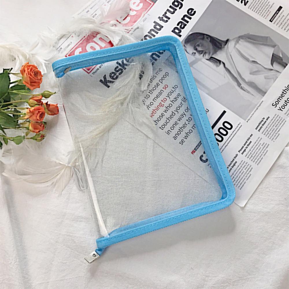 A5 Zip Pocket Bag PVC School Stationery New Folder Organizer