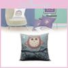 Anime Owl Decorative Cushion Removable Linen Cover Soft Polyester Couch Filling
