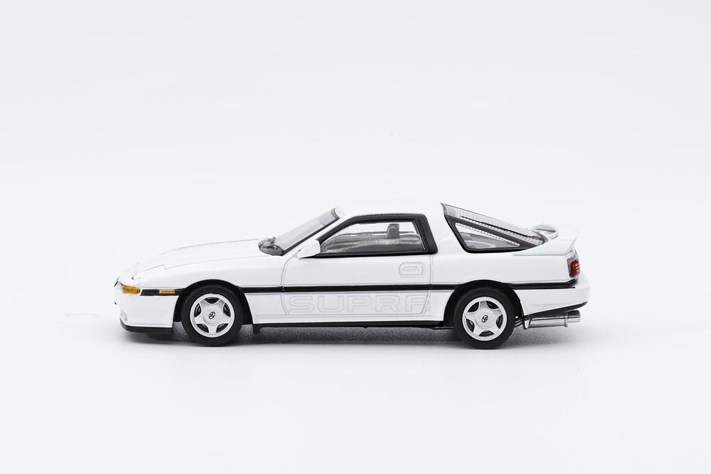 Литой Team Toyota Supra Белая Готовая Модель 1/64 (А70) LL-033-250