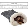 Comfortable Cat Sleeping Bag Soft Warm Closed Pet House New Tunnel Cat Nest  for Puppy Kitten