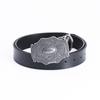 Adult Engraved Fashion Retro Belt Gentleman Waist Accessories Black Cowhide Belt Period Props