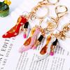 High Heel Glamorous Shoe Keychain Premium Metal Keyring Great For Holiday And Favors Party