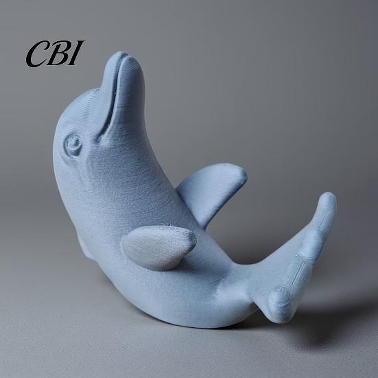 Декоративный держатель для телефона 3D-печать, милый стенд в виде дельфина, универсальный настольный для мобильного телефона, вертикальный просмотр ТВ и горизонтальный дисплей в двойном режиме,