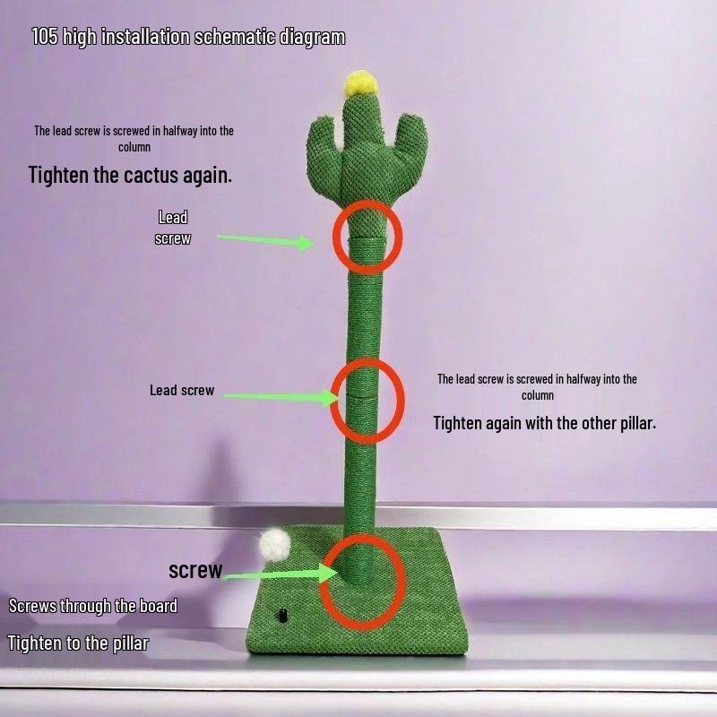 Колонна для восхождения кошек: Универсальная платформа для прыжков и когтеточка Four Seasons с рамкой-гнездом