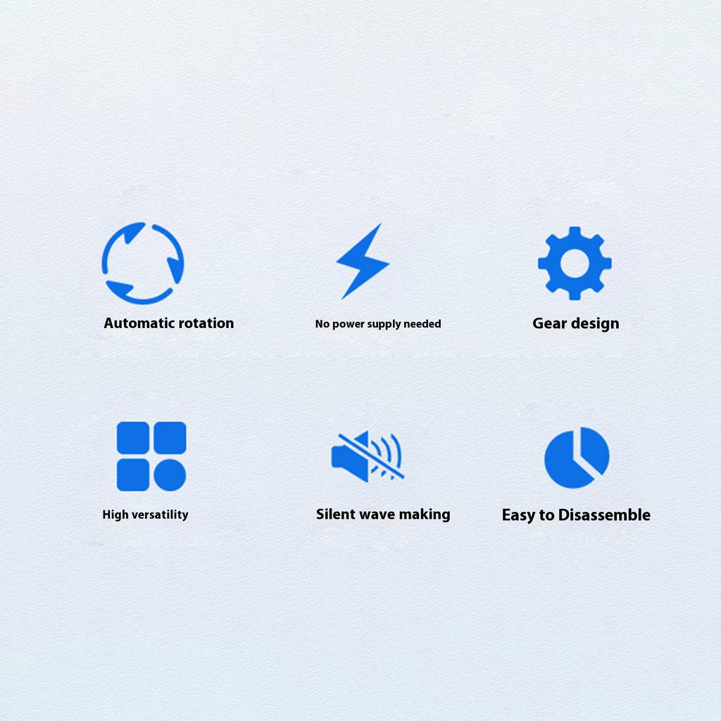 Вращение на 360 градусов, Создатель течения для водных питомцев, Устройство для создания спокойного потока, Для среды обитания морских животных в теплой воде, Прочная конструкция из АБС-пластика, Простая сборка
