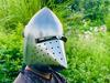 Medieval Pig Face Helmet: Gothic Steel Knight Armor for LARP & Cosplay