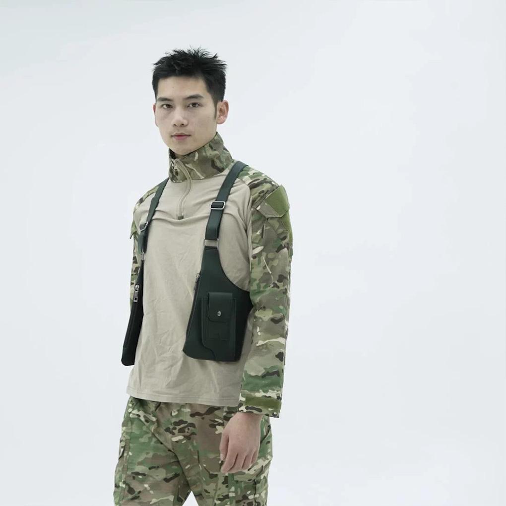 Тактическая сумка-жилет из ткани Оксфорд, сумка через плечо, уличная наплечная сумка для мобильного телефона, мужская ретро-сумка под мышкой, рюкзаки для мужчин/женщин