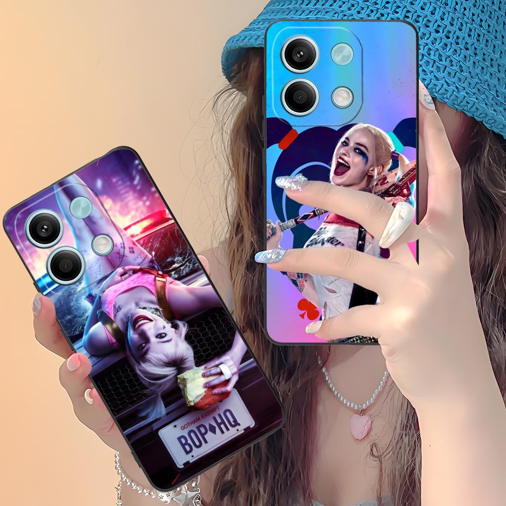 Чехол для телефона для Xiaomi Redmi Note 14 13 12 11 A5 3 2 1 Pro Plus 4G 5G Чехол с цветной печатью Мобильные телефоны Красивая Девушка Джокер Монстр