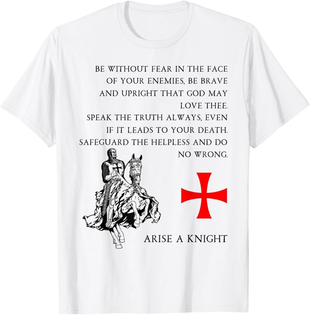 Knights Templar Christian Religious Oath Gift T-Shirt