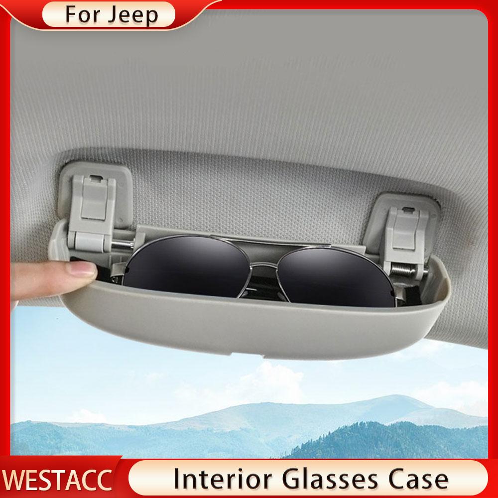 Автомобильный чехол для солнцезащитных очков для Jeep Renegade 2015-Compass MP 2017-держатель для очков, коробка для солнцезащитных очков