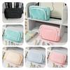 Stylish Large Capacity Ins Student Pencil Case Simple Front Open Window Makeup Bag