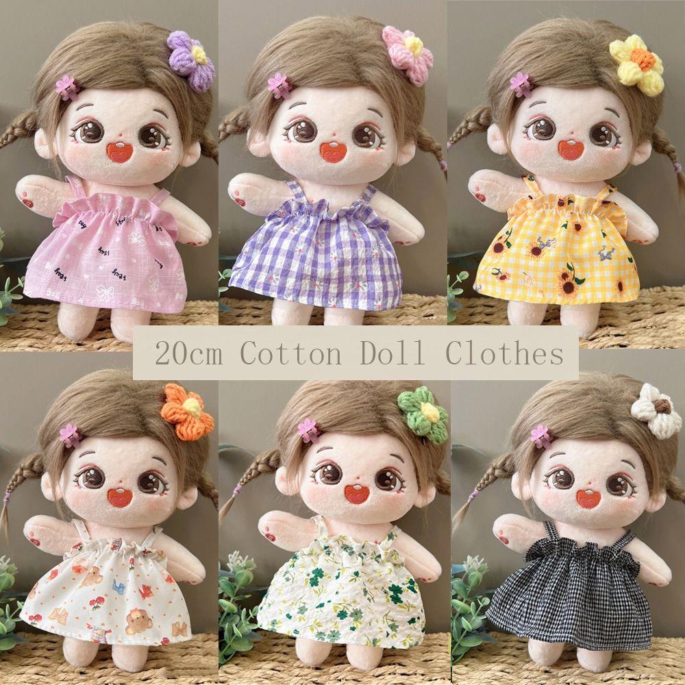 Dress 20cm Cotton Doll Clothes Sweet Skirt Idol Dolls Skirt 20cm Idol Cotton Doll