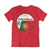 PORTUGAL Football T-Shirt 2024 Retro Circle, Adults Kids Or Baby, World Cup