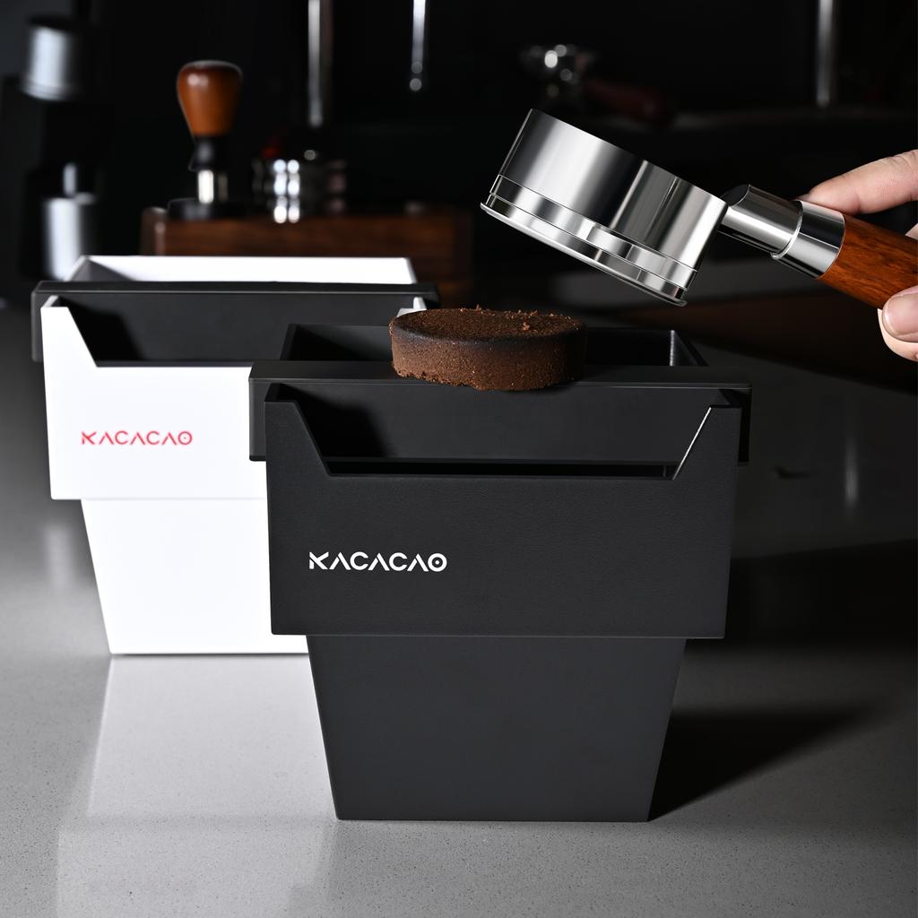 KACACAO Классический Стиль ABS Контейнер для Кофейной Гущи Инструмент Бариста Улучшенный Лучшее Нескользящее Управление Черный Органайзер для Кофейной Гущи Эспрессо