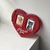 PVC Idol Photo Frame Love Heart Shape Pendant Card Holder High Quality Photo Sleeves