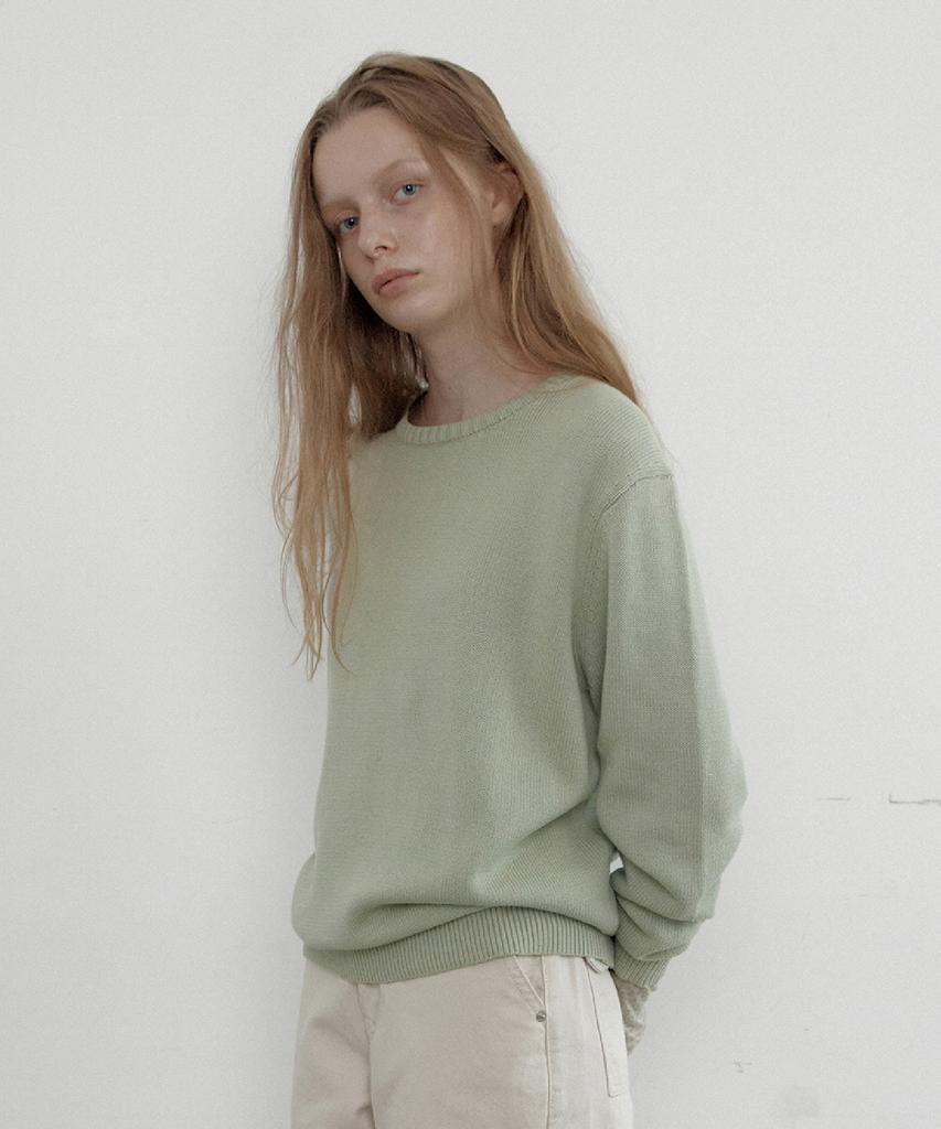 TOAVE Logo Embroidery Cotton Knit (Mint)
