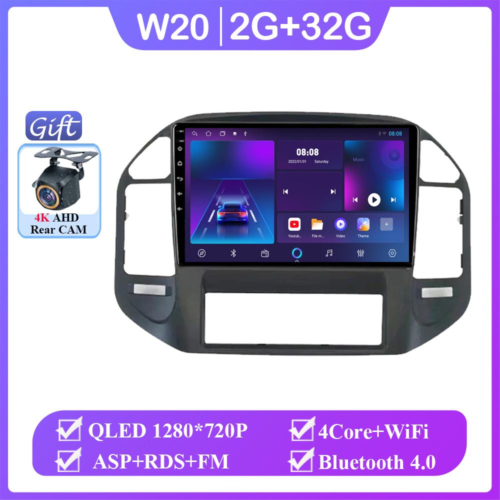 Wireless Android Head Unit For Mitsubishi Pajero 3 V70 V60 1999-2006 Car Auto Radio Carplay Multimedia GPS Navigation No 2din 4G