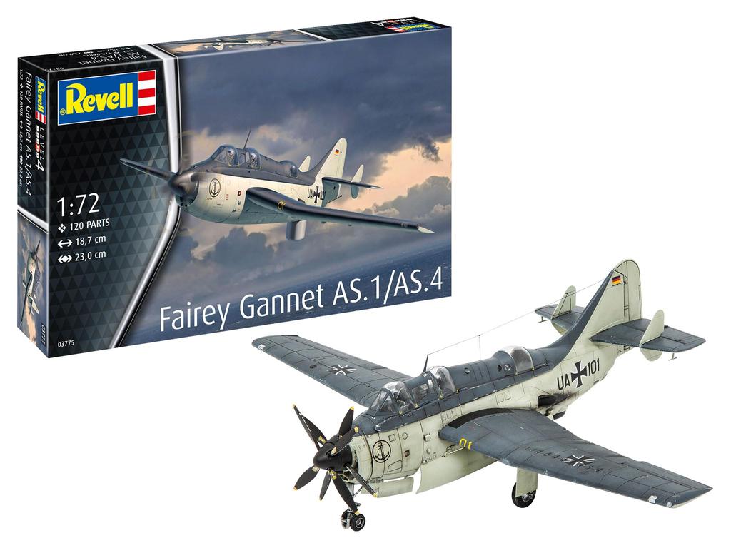 German Revell Fairy Garnet Plastic Model 03775 1/72 AS.1/AS.4 (Airplane)