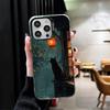 Чехол для телефона Healing Sense Cat Rain, ударопрочный, для iPhone 17 Air 16 16E 15 Pro Max 14 Plus 13 Mini 12, задняя крышка, противоударный Fundas