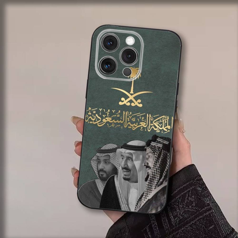 Чехол для телефона Саудовской Аравии для iPhone 17,16,15,14,13,12,11,Pro,Max,Plus,Air,X,XS,XR,SE,8,7,Mini,Мягкий Черный Funda