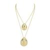 Chic Pendant Necklace with Smooth Waterdrop Charm Personalized Waterdrop Pendant Neck Jewelry Modern Neckchain Adornment
