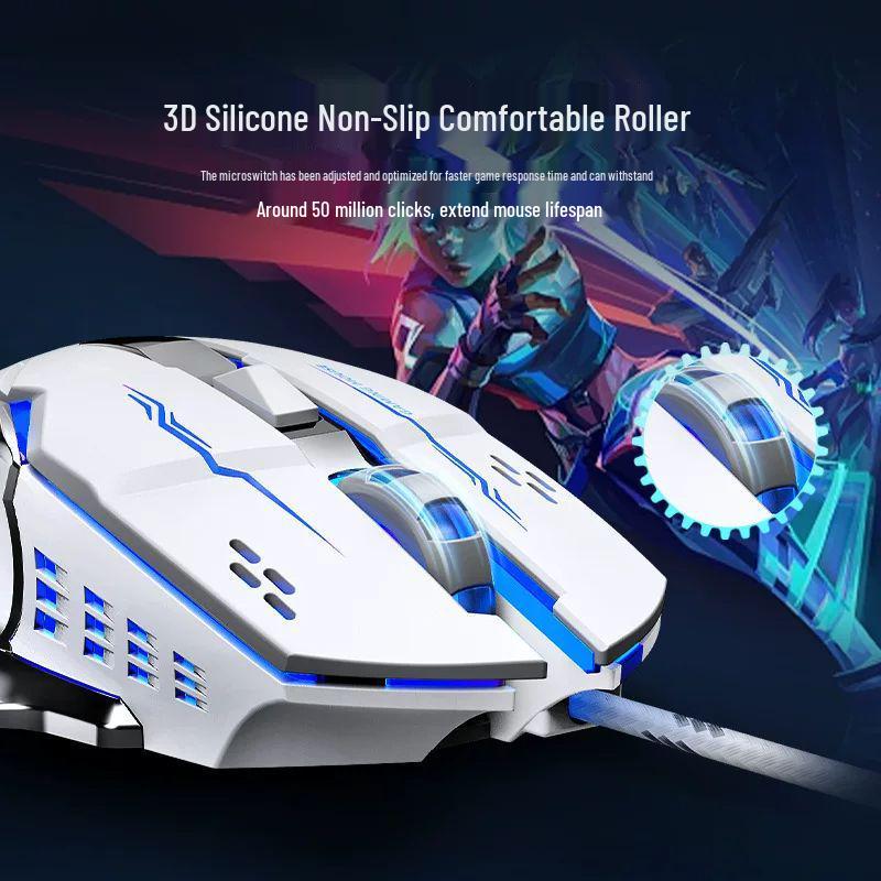 Игровая проводная мышь Wolf Spider S20 с подсветкой для ПК и ноутбука
