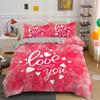 3D Printed Couple Bedding Set I Love You Crown Duvet Cover Double Twin Full Queen King Adult Kids Bedclothes Quilt Cover 2/3pcs