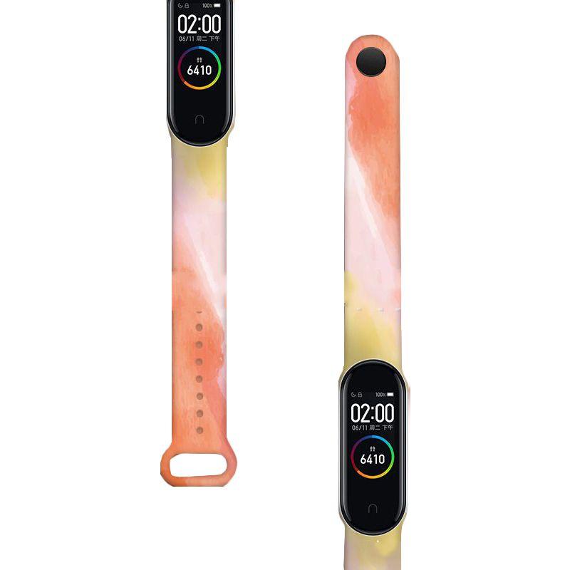 Creative Graffiti Design Silicone Band For Xiaomi Mi Band 3/4/5/6 Watch Replacement Comfortable And Adjustable