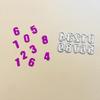 Numbers Cutting Dies Metal Stencil Template Mold Decoration for Home School