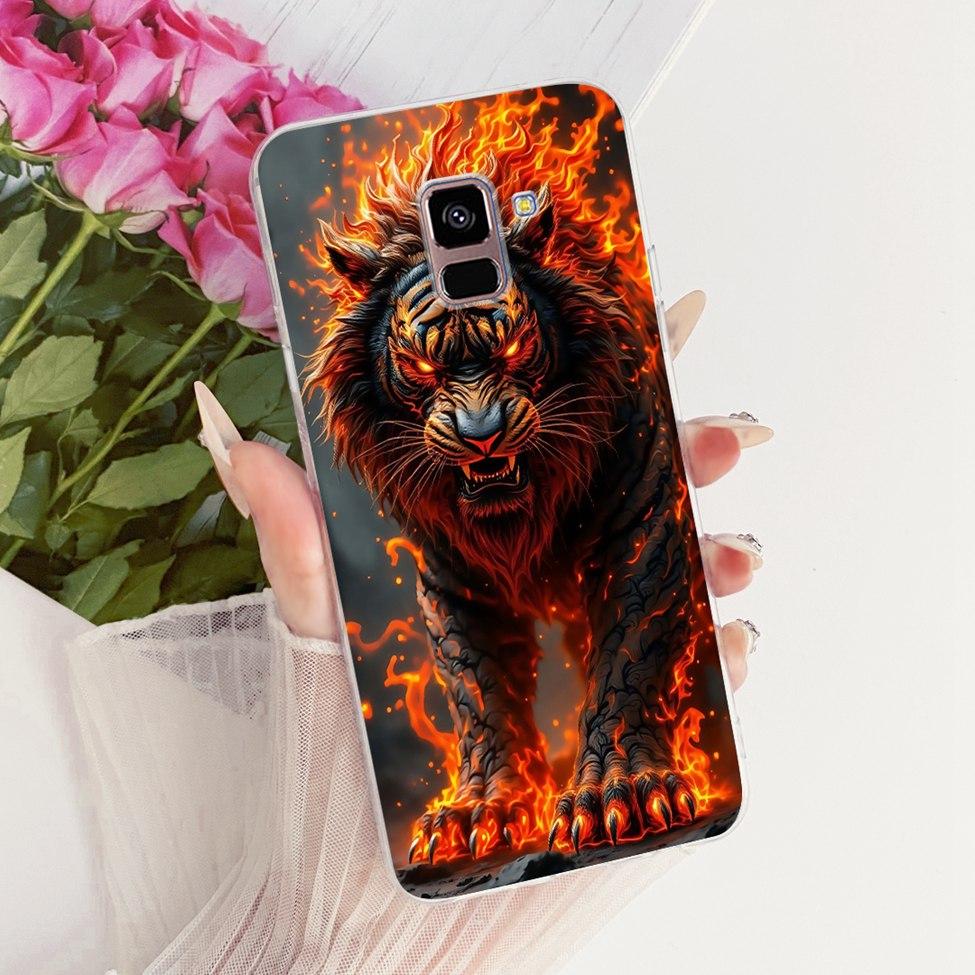 Прозрачный чехол для Samsung Galaxy A8 Plus 2018 SM-A730F Чехол для телефона Samsung A8 Plus 2018 Чехол Милый Модный Забавный Крутой Расписной