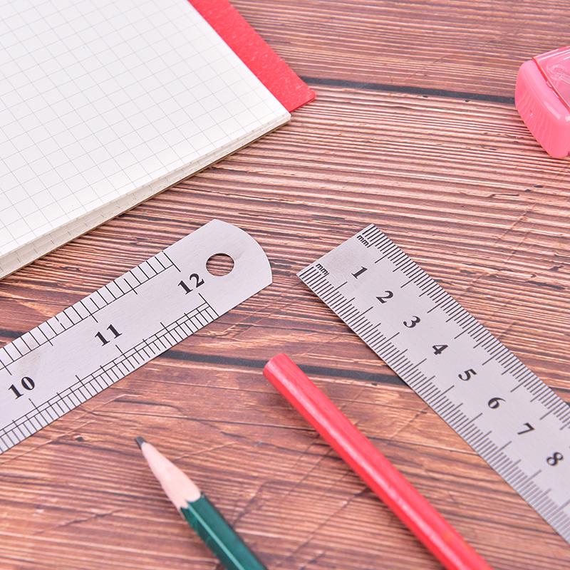 Metal Ruler Stainless Steel Straight Edge Drawing Cutting Non Skid Back