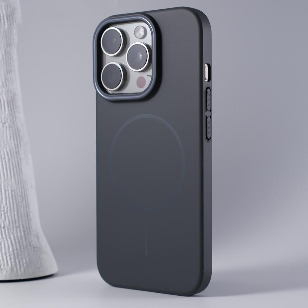 Ultrathin Simple Magsafe Case for iPhone 16 15 Pro 14 Plus 13 12 Mini 11 Pro X XR XS Max Matte Wireless Charging Hard PC Cover
