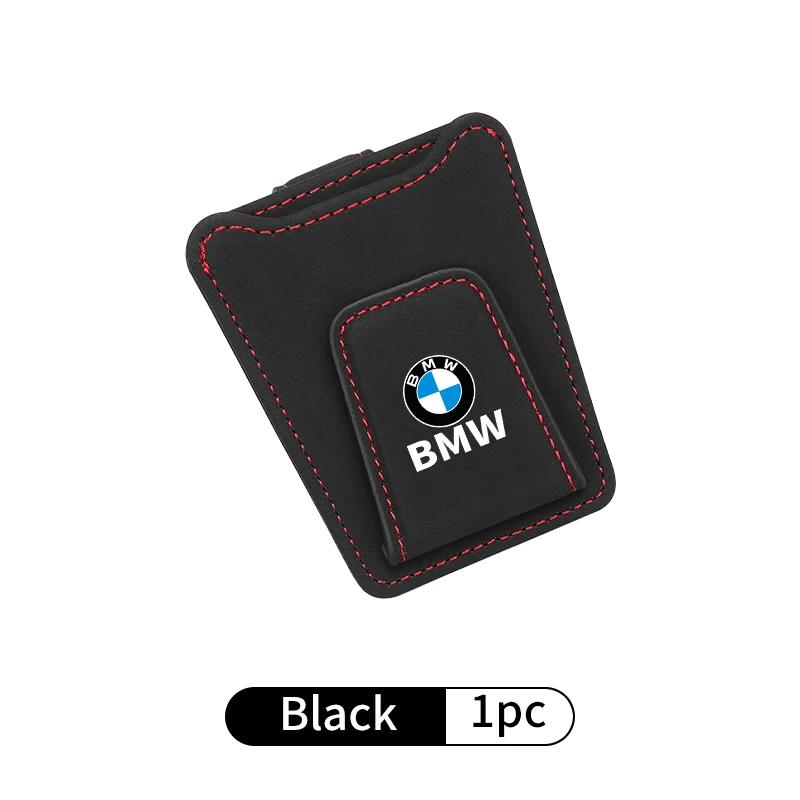 BAAL1 New 2025 Car Glasses Clip Sun Visor Card Glasses Holder Cars Accessories For BMW Motorsport X1 X3 X5 E39 E46 E90 F20 E60 F30 E36