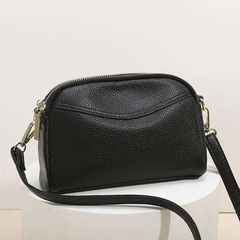 Сумка из натуральной кожи для женщин, женские сумки через плечо, роскошная сумка-мессенджер из коровьей кожи, женские сумки