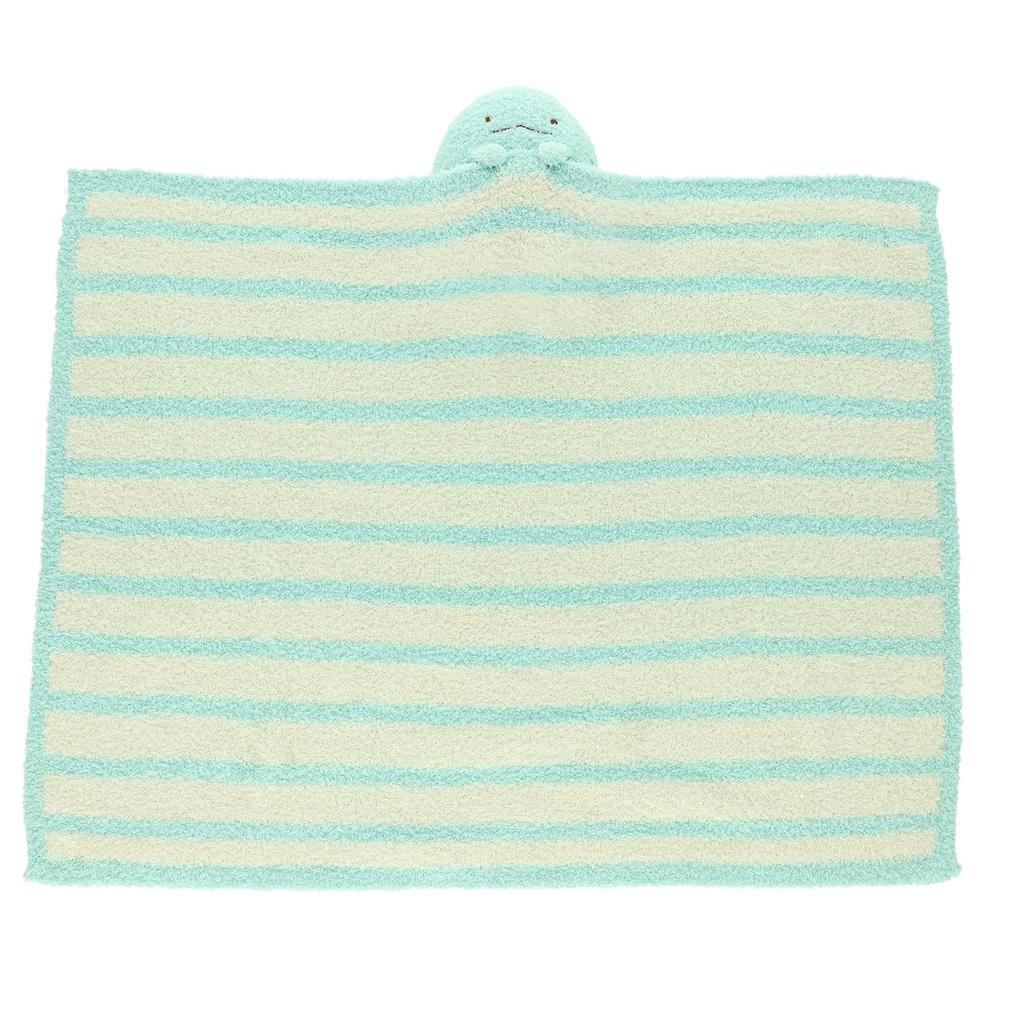 Marushin Sumikko Gurashi Fuwamoko Kage Blanket with Mascot Mitt Cold Weather Gear 6575041100 - Cute, Fluffy, Fabric, Stylish, Warm
