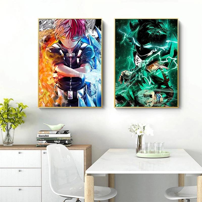 My Hero Academia Poster Picture Manga Japanese Anime Wall Art Canvas Painting Bedroom Living Room Home Bedroom Decor Cuadros