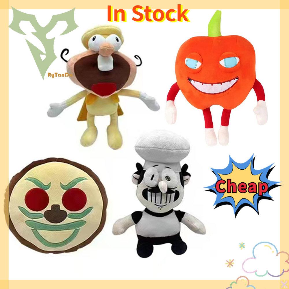 Pizza Tower Plush Toy Soft Stuffed Cartoon Doll Interesting Game Characters Plushie Birthday Gift for Baby Kids