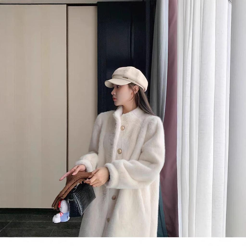 Autumn And Winter Fur Integrated Coat Women'S Imitation Mink Velvet Temperament Model Imitation Fur Coat Thickened