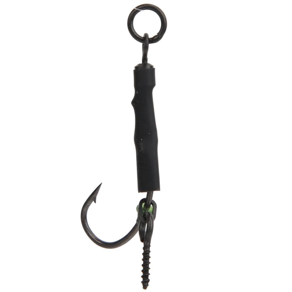 12PCS with Swivels Ronnie Fishing Hook Carbon Steel Fishing Hook Kit Carp Fishing Hook Carp Fishing