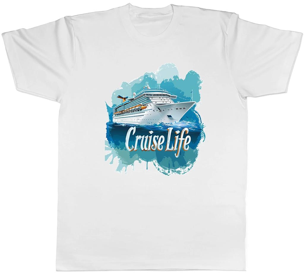 Cruise Life Holiday Mens T-Shirt Travel Sea Ocean Ship Liner Tee Gift