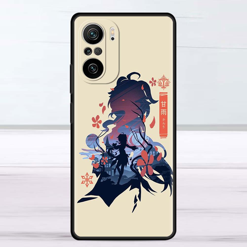 Милый чехол с рисунком аниме Genshin Impact для Xiaomi Redmi Note 11 10 9S 9 K40 Pro 7 8 9A 9C 8T 9T 10C 10Pro, силиконовый чехол для телефона