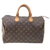 Used Monogram Speedy 35 M41524 Boston Bag Canvas Brown Authentic 1160