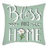 Fashionable Spring Flower Spring Elements Pillow Cover Linen Flower Cushion Pillow Cover