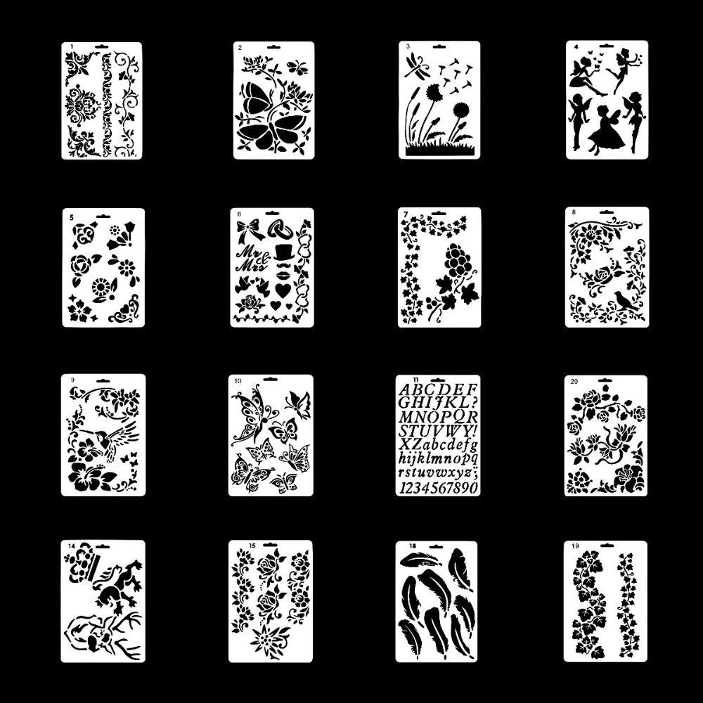 Reusable Face Paint Templates Hand Painting Tattoos Makeup Tools DIY Body Art Paint Stencils Party