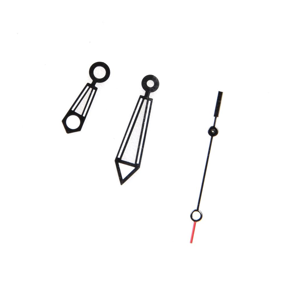 Черные стрелки часов часовая минутная секундная шпильки стрелка указатель запасные части для часового механизма ETA 2824-2