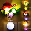 Wall Lamp Home Mushroom Night Lights Induction Luminous Mushroom Lamp US Plug 7 Color Night Light Led Night Lights  Accessories