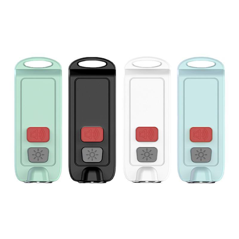 Rechargeable Waterproof Anti-Wolf Personal Alarm Keychain for Female and Child Self-Defense