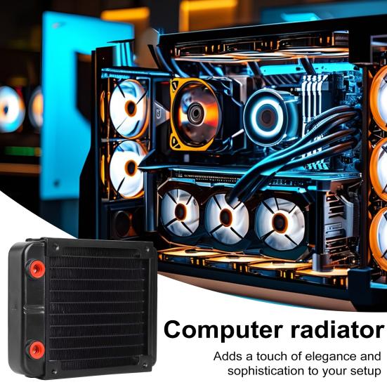 120 мм радиатор водяного охлаждения широко используемый G1/4 резьба алюминиевый теплообменник радиатор ПК кулер радиатор