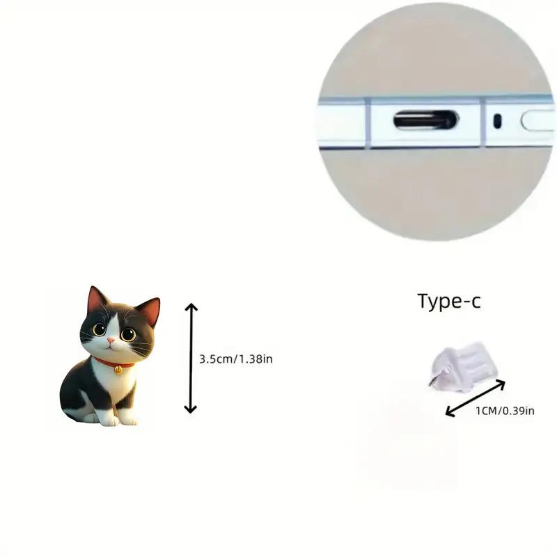 1/3 шт. Милый акриловый кулон-заглушка для пыли для телефона Чихуахуа для iPhone, Samsung и Xiaomi